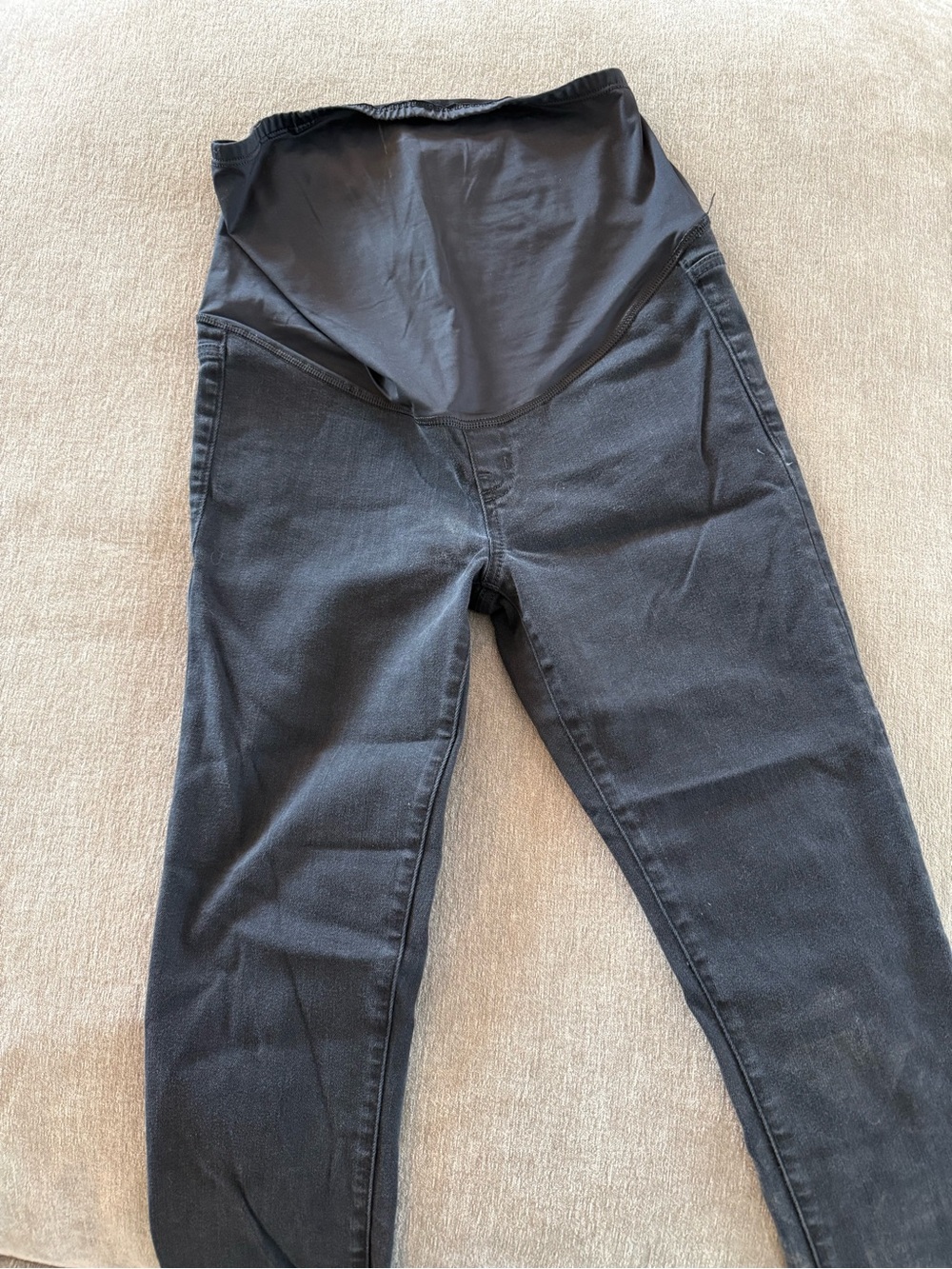 Madewell Black Maternity Jeggings with Stretch Panel